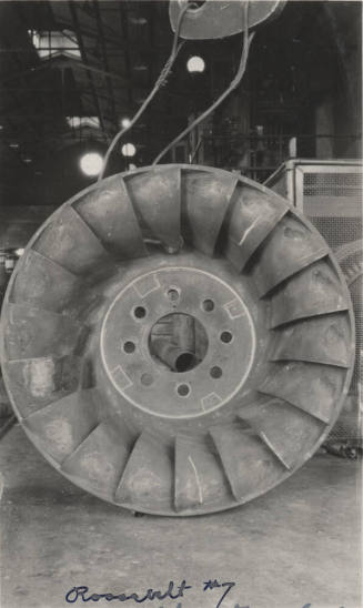 Photo- water wheel number 7, Roosevelt Dam