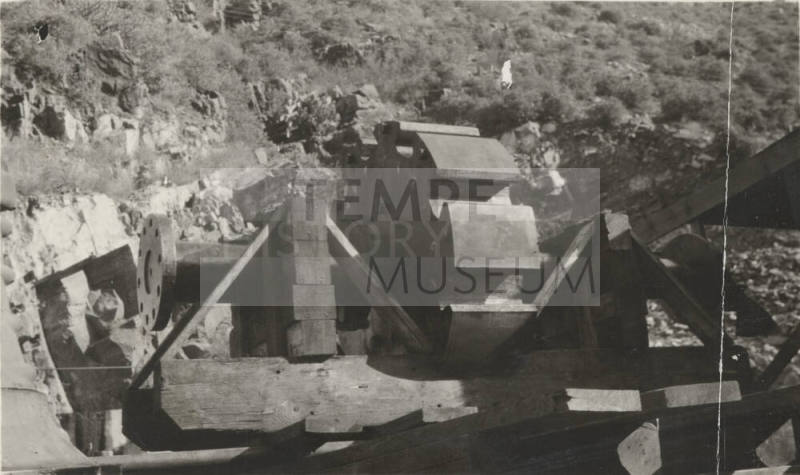Photo- Water wheel construction at Roosevelt Dam