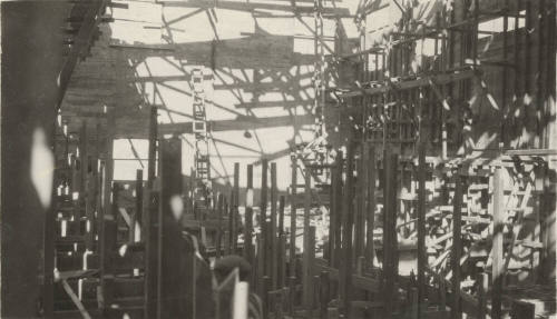 Photo- Construction at Roosevelt Dam
