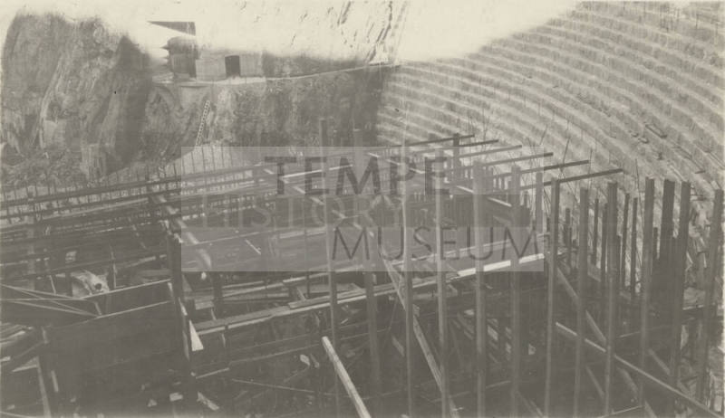 Photo- Framework construction at Roosevelt Dam