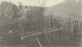 Photo- Framework construction at Roosevelt Dam