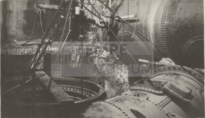 Photo- Pipework in number 7 unit at Roosevelt Dam