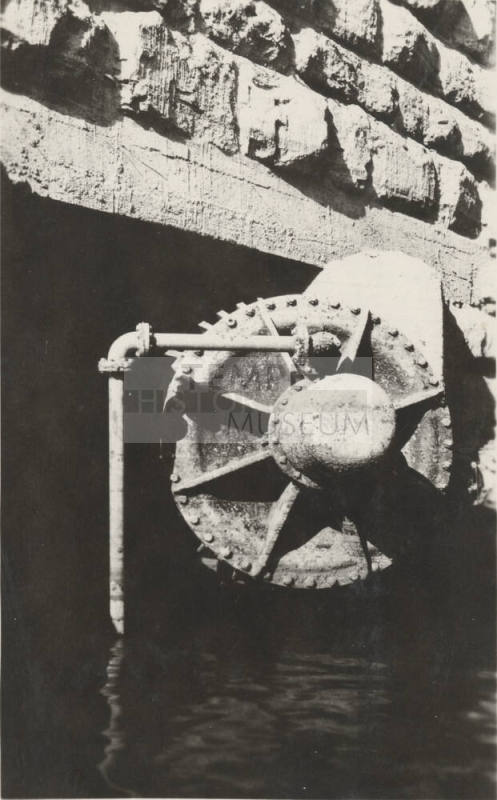 Photo- Old balanced valve at Roosevelt Dam
