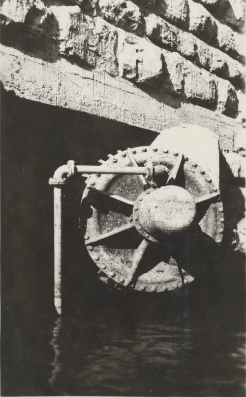 Photo- Old balanced valve at Roosevelt Dam