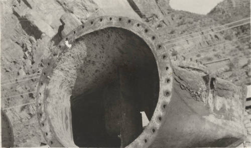 Photo- Old balanced valve at Roosevelt Dam