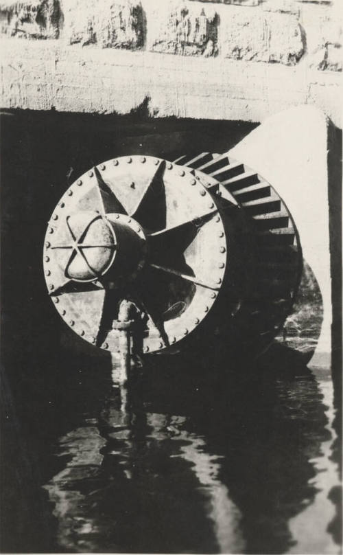 Photo- Old balanced valve at Roosevelt Dam