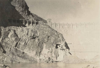 Photo- Partial front view of  Roosevelt Dam