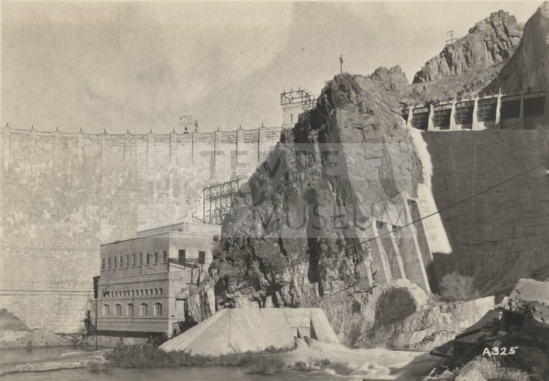 Photo- Partial front view of  Roosevelt Dam