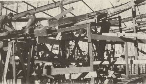 Photo- construction of Roosevelt Dam