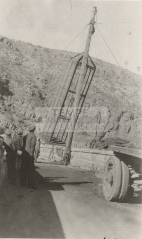 Photo- installation of 10 foot Penstock Screen at Roosevelt Dam