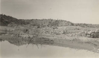 Photo- brush and gravel dam at the Salt River Intake