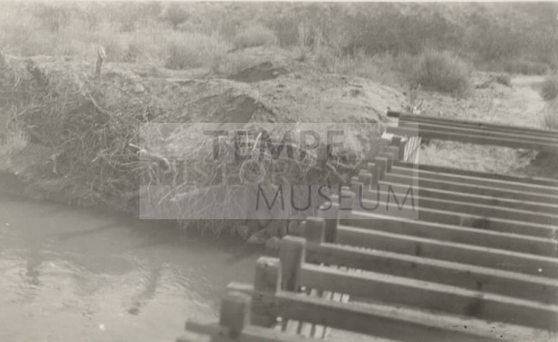 Photo- Power Canal flume below Chilton tunnel
