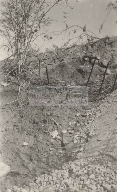Photo- Chilton tunnel flume and collapsing bank