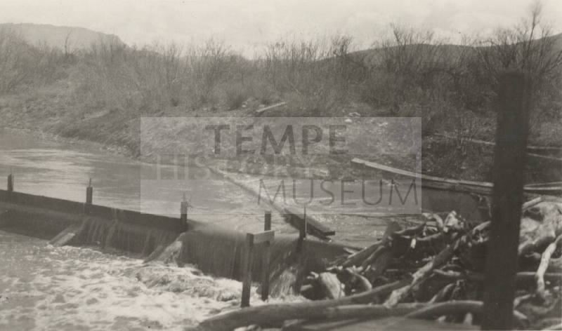 Photo- Power Canal spillway below sand box grate