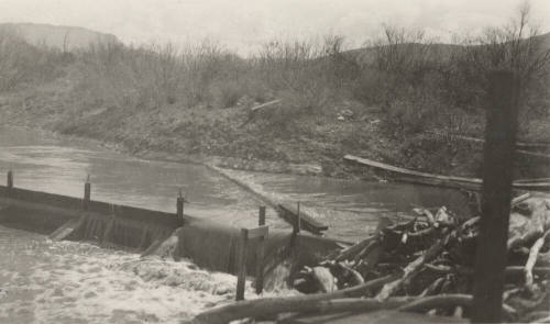 Photo- Power Canal spillway below sand box grate