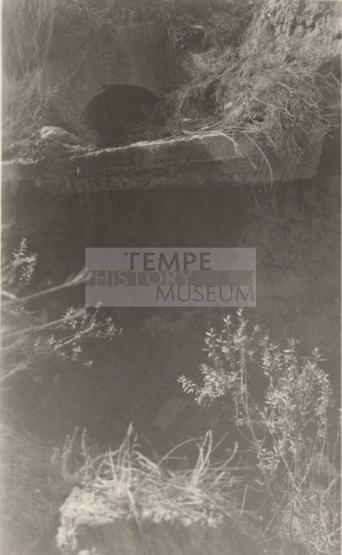 Photo- Roosevelt Power Canal, 9E culvert discharge end