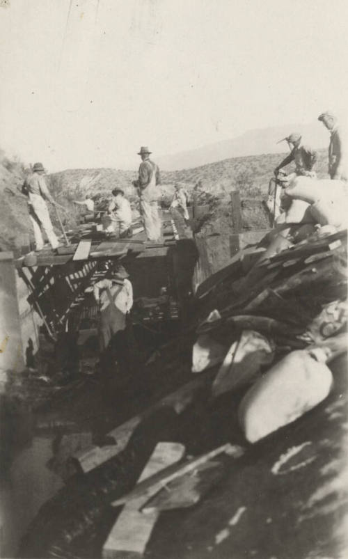 Photo- Power Canal flume repair near 18 mile post