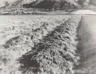 Photo- intake dam with running water