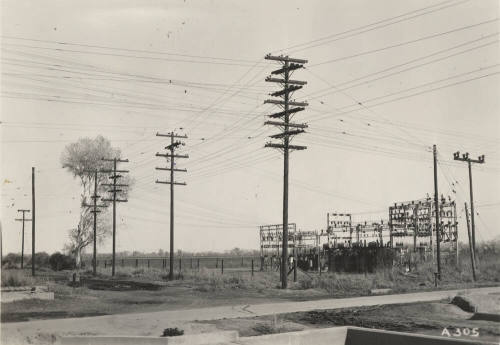 Photo- Tolleson substation next to agricultural field