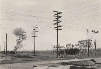 Photo- Tolleson substation next to agricultural field