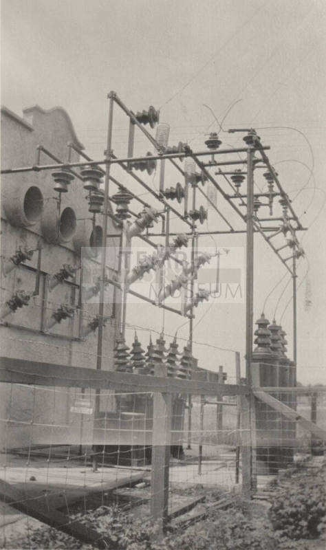 Photo- original construction of Mesa switching station