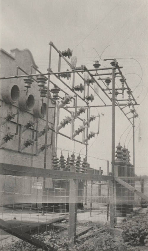 Photo- original construction of Mesa switching station