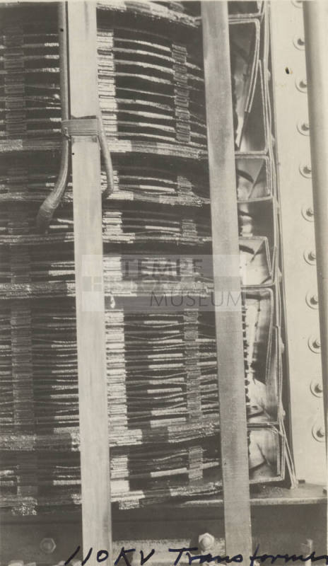 Photo- close up view of 110 KV transformer