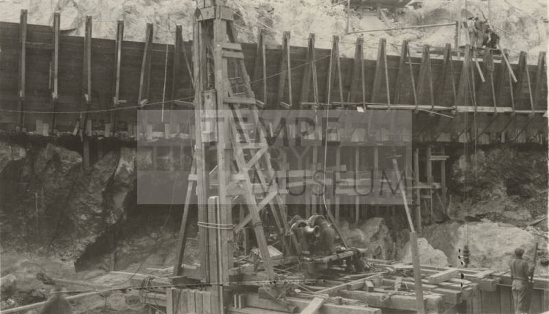 Photo- construction at Mormon Flat dam