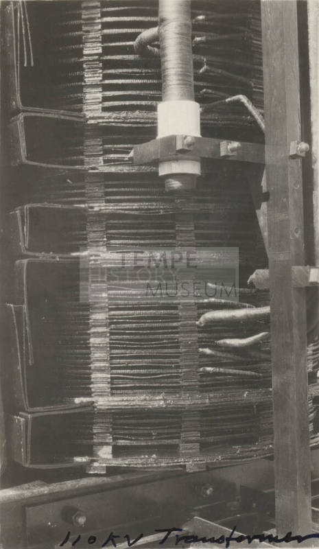 Photo- close up view of 110 KV transformer