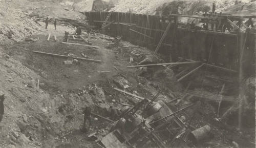 Photo- construction site at Mormon Flat