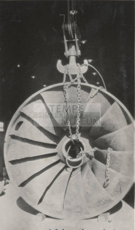 Photo-  Mormon Flat dam water wheel