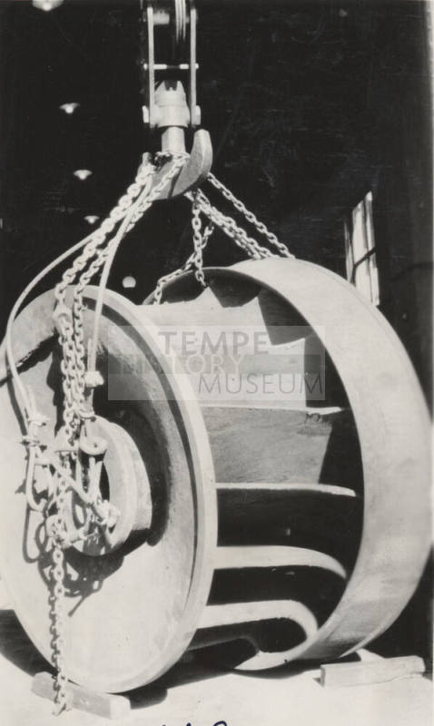 Photo- Mormon Flat dam water wheel (runner)