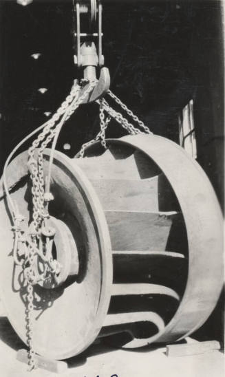 Photo- Mormon Flat dam water wheel (runner)