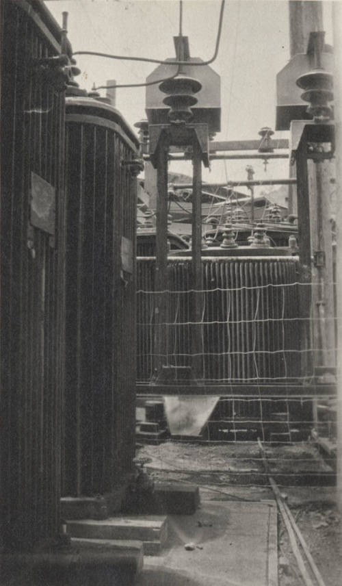 Photo- view of transformers at Mormon Flat substation