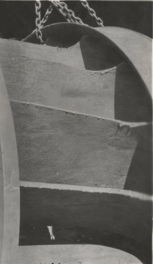 Photo- close up view of Mormon Flat dam water wheel/runner