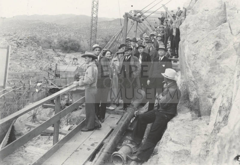 Photo- Legislators at Bartlett Dam
