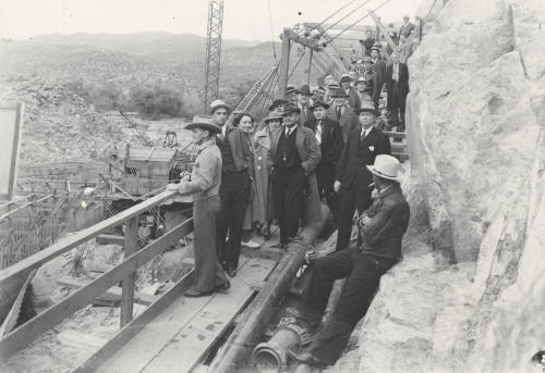 Photo- Legislators at Bartlett Dam