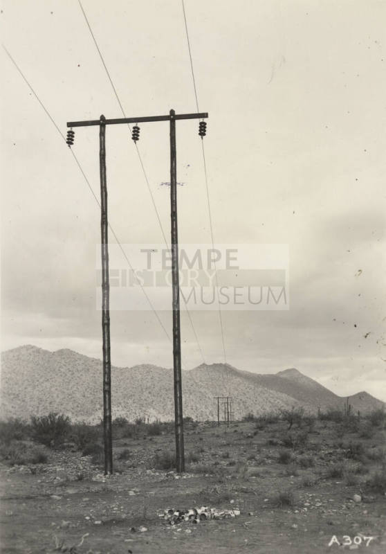 Photo- Stewart Mountain Showing 44KV Line