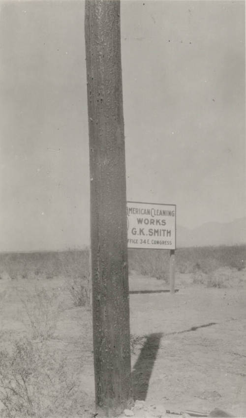 Photo- close up view of creosoted fir pole