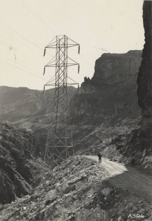 Photo- Horse Mesa tower with power lines