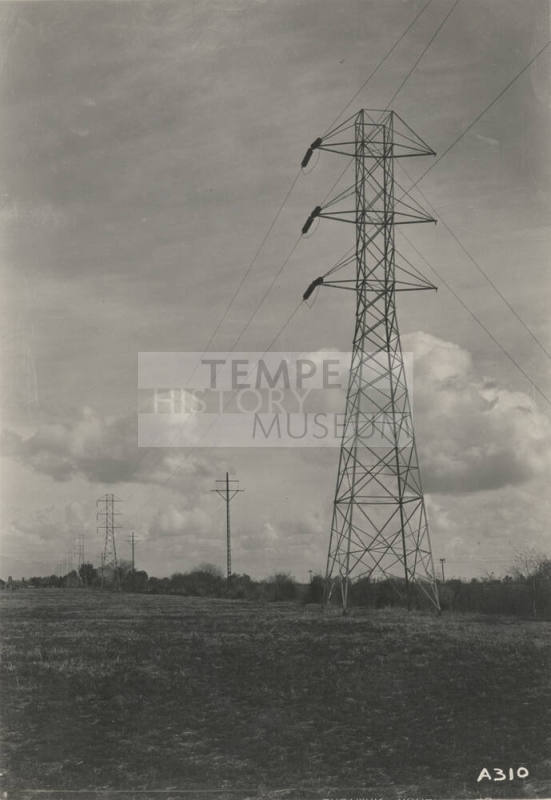 Photo- 110 KV line tower east of Mesa