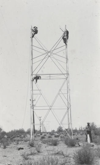 Photo-  line tower construction