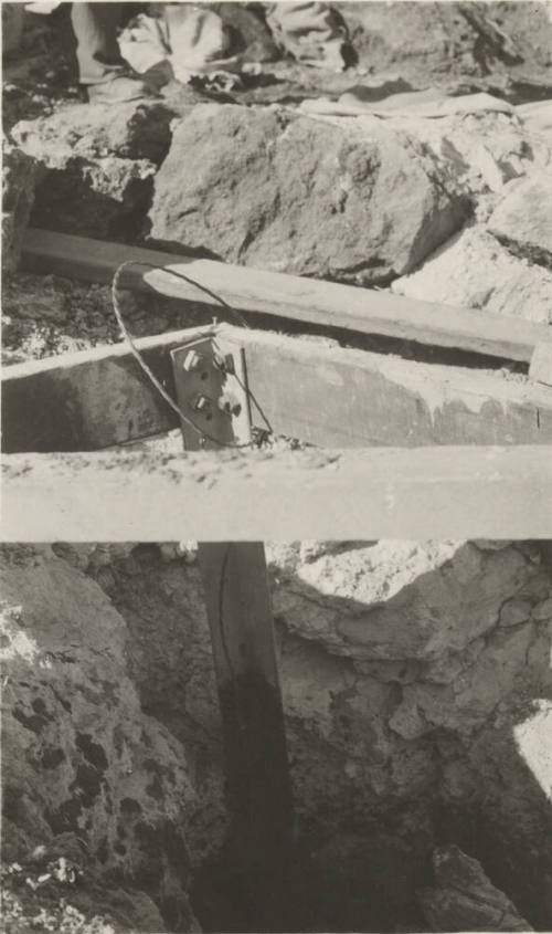 Tower footing in Rocky terrain for Horse Mesa Line