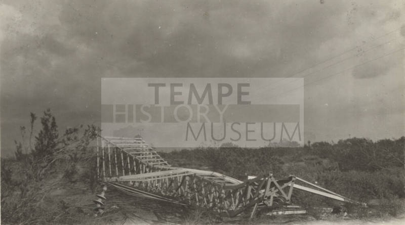 Damaged Line Tower apparently due to windstorm
