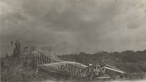 Damaged Line Tower apparently due to windstorm