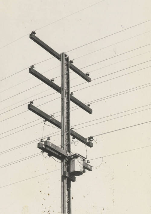 Close-uo view of power lines