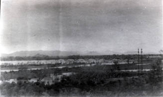 Photo- View of the 45 KV electricial line crossing the Salt River above Tempe