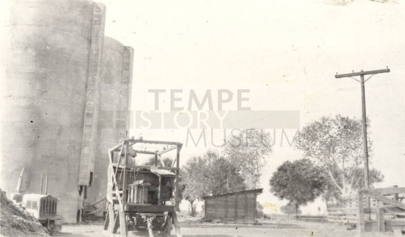 Photo-View electricial lines running to transformers for corn chopper operation