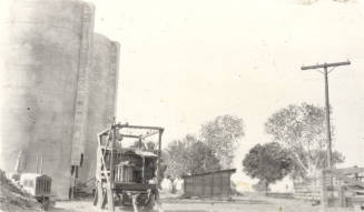Photo-View electricial lines running to transformers for corn chopper operation