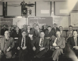 Photo-View of 18 men in the Salt River Valley Water Users Association room
